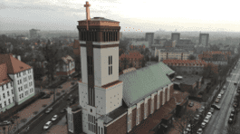 Budowa wieży kościelnej - Gliwice